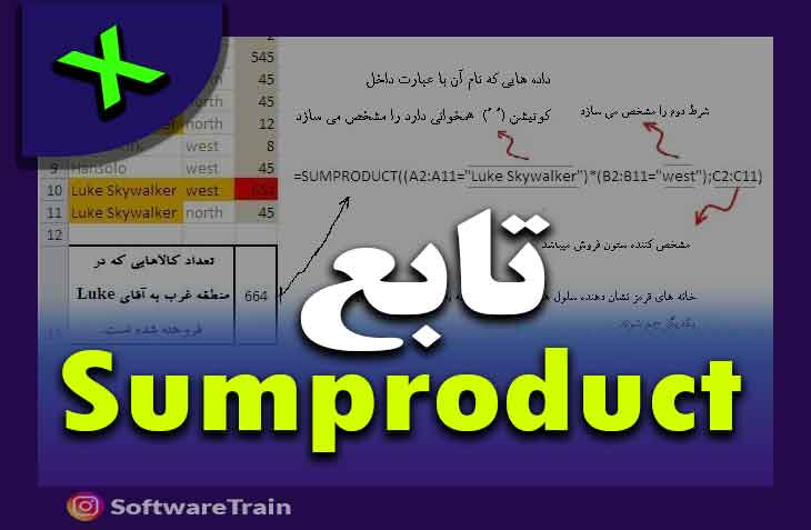 تابع Sumproduct