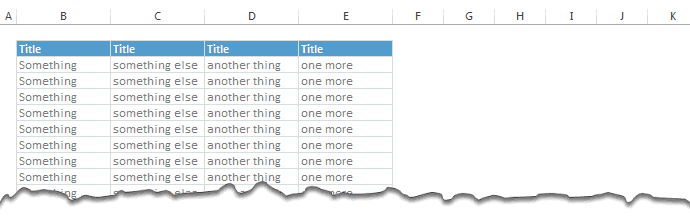 Insert multiple columns in Excel using CTRL + select technique