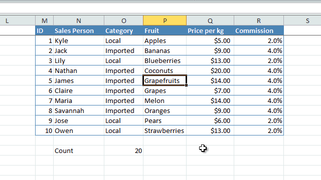 [Image] Jump to furthest row or column